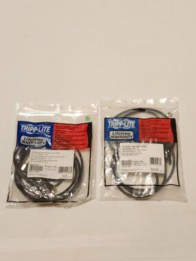 Tripp Lite P512-006 6 Feet VGA Monitor Gold Cable HD15M/M 6ft x 2